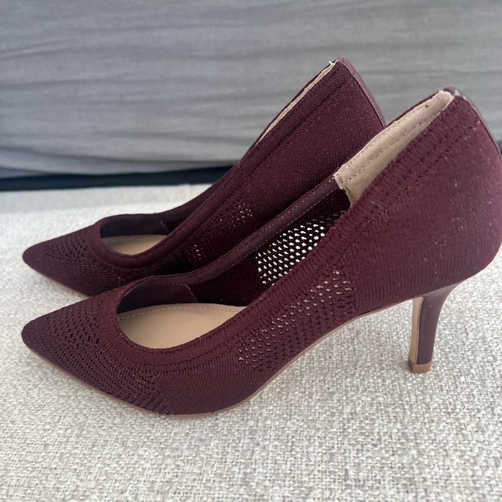 Charles David Burgundy Heeled Shoes